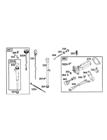 Oil Fill, Oil Gard parts for Briggs & Stratton Engine 252417-0526-02 from AppliancePartsPros.com