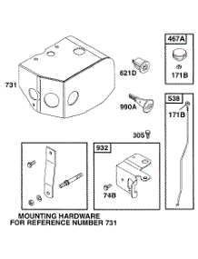 Sno Guard parts for Briggs & Stratton Engine 252417-0635-01 from AppliancePartsPros.com
