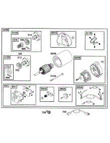 Electric Starter & Switch parts for Briggs & Stratton Engine 252417-0680-01 from AppliancePartsPros.com