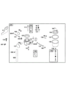 Carburetor Assy parts for Briggs & Stratton Engine 252707-0135-99 from AppliancePartsPros.com