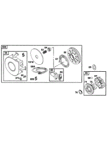 Rewind Starter parts for Briggs & Stratton Engine 252707-0170-99 from AppliancePartsPros.com