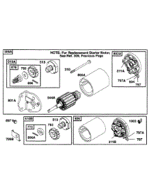 Electric Starter parts for Briggs & Stratton Engine 253707-0154-01 from AppliancePartsPros.com