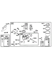 Carburetor Assy parts for Briggs & Stratton Engine 253707-0183-02 from AppliancePartsPros.com
