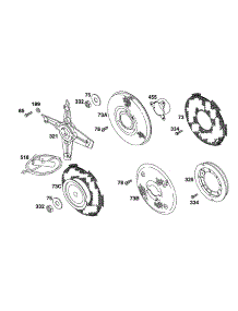 Fans, Screens, parts for Briggs & Stratton Engine 254427-1559-01 from AppliancePartsPros.com