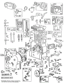 Cylinder,Mufflers,Piston Grp parts for Briggs & Stratton Engine 254427-5034-99 from AppliancePartsPros.com