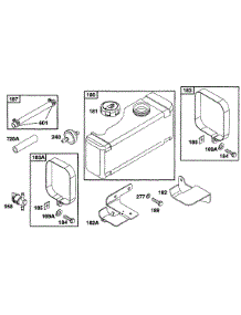 Fuel Tank Grp parts for Briggs & Stratton Engine 254707-0119-01 from AppliancePartsPros.com