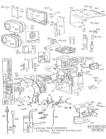 Cylinder,Mufflers,Oil Fill parts for Briggs & Stratton Engine 255427-0130-01 from AppliancePartsPros.com