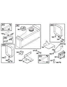 Fuel Tank Grp parts for Briggs & Stratton Engine 255707-0124-99 from AppliancePartsPros.com