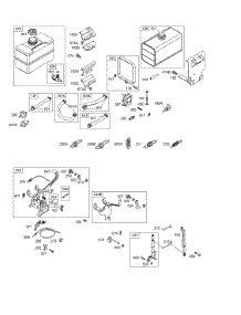 Controls, Fuel Tank, Governor Springs parts for Briggs & Stratton Engine 256422-0015-02 from AppliancePartsPros.com