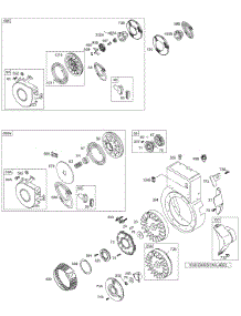 Blower Housing / Shrouds, Flywheel, Rewind parts for Briggs & Stratton Engine 256427-0115-01 from AppliancePartsPros.com
