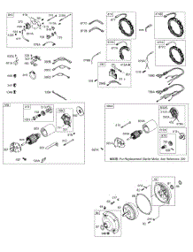 Alternator, Electric Starter, Gear Reducer parts for Briggs & Stratton Engine 256427-1162-E1 from AppliancePartsPros.com