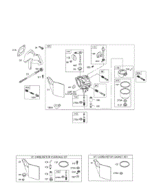 Carburetor, Kits / Gasket Sets-Carburetor parts for Briggs & Stratton Engine 256452-0049-E2 from AppliancePartsPros.com