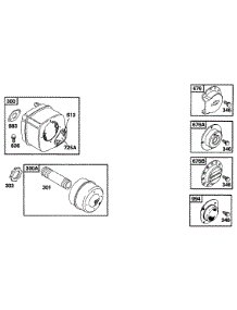Muffler Grp parts for Briggs & Stratton Engine 256707-0106-01 from AppliancePartsPros.com