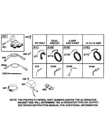Elect parts for Briggs & Stratton Engine 256707-0119-01 from AppliancePartsPros.com