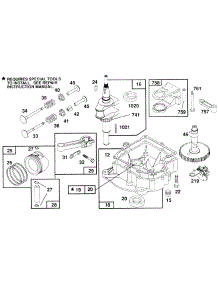 Piston Grp, Sump, Cam, Crank parts for Briggs & Stratton Engine 257707-0124-01 from AppliancePartsPros.com