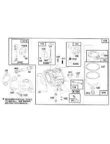 Carburetor Grp parts for Briggs & Stratton Engine 257707-0127-01 from AppliancePartsPros.com