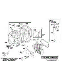 Cylinder, Head, Oil Fill parts for Briggs & Stratton Engine 258707-0140-01 from AppliancePartsPros.com