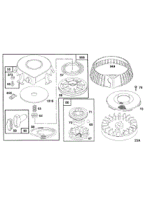 Rewind Starter Assembly parts for Briggs & Stratton Engine 259707-4028-01 from AppliancePartsPros.com