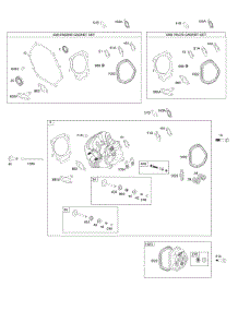 Cylinder Head, Gasket Sets parts for Briggs & Stratton Engine 25N137-0007-F1 from AppliancePartsPros.com