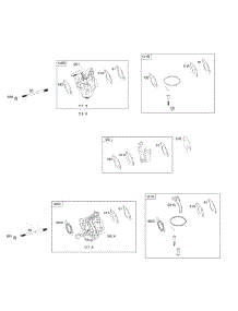 Carburetor parts for Briggs & Stratton Engine 25N137-0011-F1 from AppliancePartsPros.com