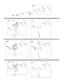 Carburetor parts for Briggs & Stratton Engine 25T235-0167-H7 from AppliancePartsPros.com