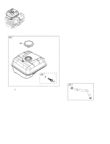 Fuel Supply parts for Briggs & Stratton Engine 25U237-0001-01 from AppliancePartsPros.com