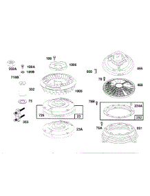 Flywheels, Guards parts for Briggs & Stratton Engine 261772-0132-01 from AppliancePartsPros.com