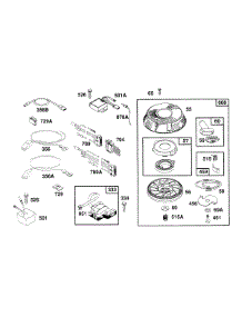 Rewind, Wires, Electrical parts for Briggs & Stratton Engine 261777-0157-01 from AppliancePartsPros.com