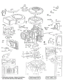 Cyl,Sump,Piston,Oil Fill parts for Briggs & Stratton Engine 280707-0118-01 from AppliancePartsPros.com
