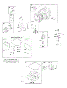 Camshaft, Crankshaft, Cylinder, Engine Sump, Gasket Set - Engine, Piston, Rings, Connecting Rod parts for Briggs & Stratton Engine 280H07-0036-E1 from AppliancePartsPros.com