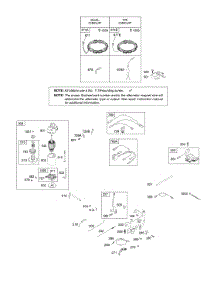 Alternator, Controls, Electric Starter, Governor Spring, Ignition parts for Briggs & Stratton Engine 281H07-0111-E1 from AppliancePartsPros.com