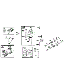 Piston Grp, Crankshaft parts for Briggs & Stratton Engine 282707-0122-01 from AppliancePartsPros.com