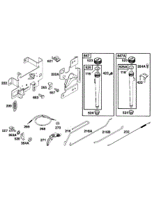 Controls, Oil Fill parts for Briggs & Stratton Engine 282707-0123-01 from AppliancePartsPros.com