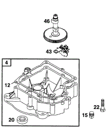 Sump Base, Cam parts for Briggs & Stratton Engine 282707-0124-99 from AppliancePartsPros.com