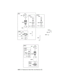 Electric Starter parts for Briggs & Stratton Engine 283707-0136-01 from AppliancePartsPros.com