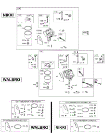 Carburetors, Gasket Sets parts for Briggs & Stratton Engine 289707-0113-01 from AppliancePartsPros.com