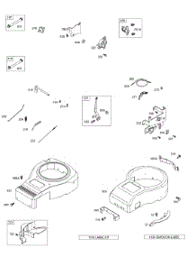 Blower Housings, Label And Emissions Labels, Controls, Fuel Pump, Springs parts for Briggs & Stratton Engine 28Q777-0165-01 from AppliancePartsPros.com