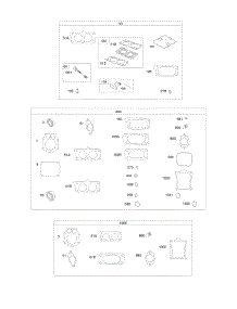 Carburetor Overhaul Kit, Engine / Valve Gasket Sets parts for Briggs & Stratton Engine 613477-2177-J1 from AppliancePartsPros.com