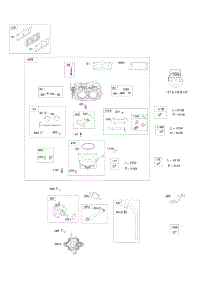Carburetors (Non Fuel Solenoid) parts for Briggs & Stratton Engine 613777-0110-E1 from AppliancePartsPros.com