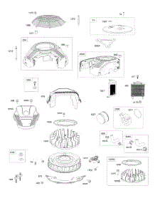 Air Guides, Control Bracket parts for Briggs & Stratton Engine 61E877-0002-J1 from AppliancePartsPros.com