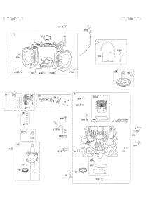 Cylinder, Engine Sump, Piston / Rings / Rod, Camshaft parts for Briggs & Stratton Engine 61E977-0003-J1 from AppliancePartsPros.com