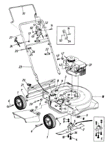 General Assembly Parts For Lawnflite Push Walk-Behind Mower 201 From Appliancepartspros.Com