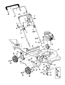 General Assembly Parts For Lawnflite Push Walk-Behind Mower 202 From Appliancepartspros.Com