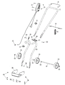 Handle Assy parts for Yard Machines Snow Thrower 31B-040-800 / 2008 from AppliancePartsPros.com