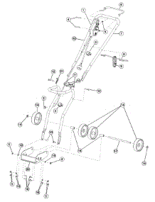 Handle Assembly parts for Yard Machines Snow Thrower 31A-040-800 / 2006 from AppliancePartsPros.com