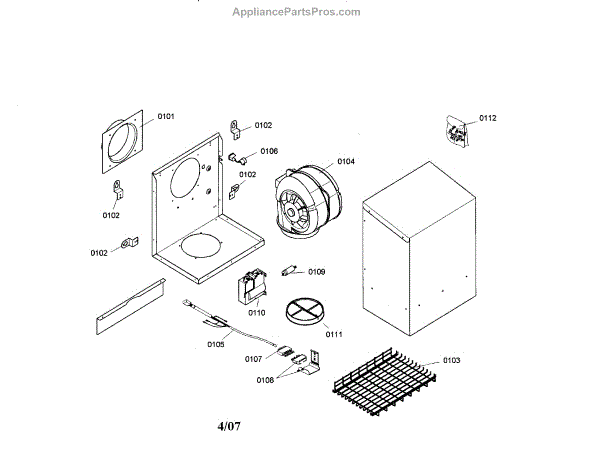 Bosch 11007194 Fan Motor (AP5972324) - AppliancePartsPros.com