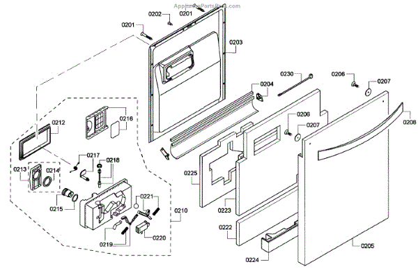 Bosch 00249661 Outer Door (AP4979310) - AppliancePartsPros.com