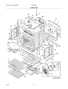 07 - Lower Oven parts for Frigidaire Wall Oven FGET3065PBB from AppliancePartsPros.com