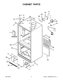 Parts for KitchenAid KRFC300EBL01 Refrigerator - AppliancePartsPros.com