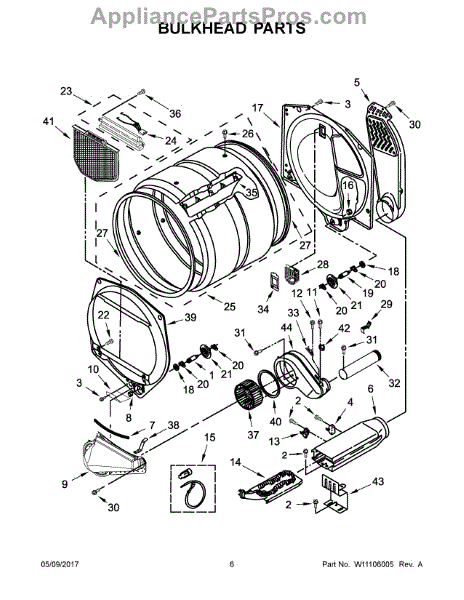 Whirlpool W10692562 Housng-Out (AP5981576) - AppliancePartsPros.com